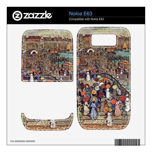 Ponte della Paglia, Venice by Maurice Prendergast Skin For The Nokia E63