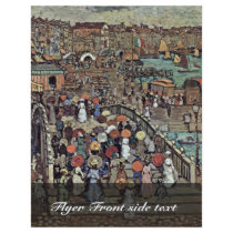 Ponte Della Paglia Venice By Prendergast Maurice B Full Color Flyer