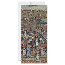 Ponte Della Paglia Venice By Prendergast Maurice B Rack Card
