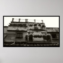 Ponte Vecchio Balconies Poster
