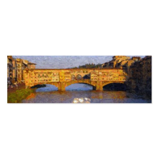 Ponte Vecchio, Florence, Italy Bookmark Business Card Template