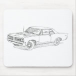 Pontiac GTO 1964 blk mousepads