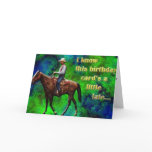 Pony Express belated birthday card
