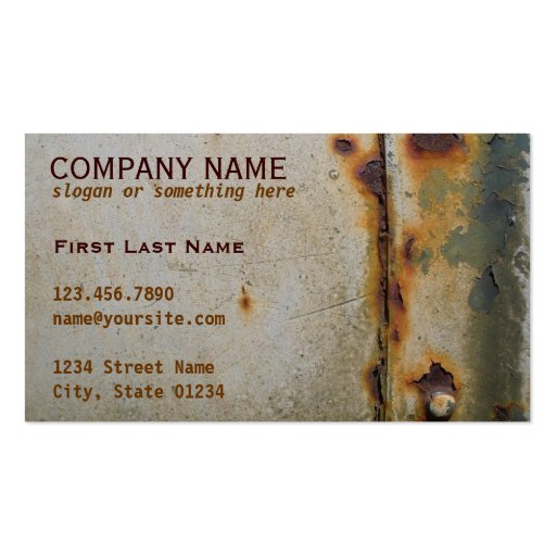 Pony Express Business Card (front side)