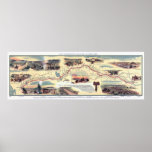 Pony Express Route Map Print
