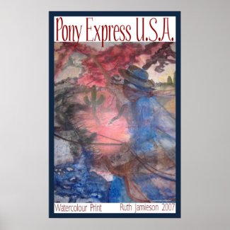 PONY EXPRESS U.S.A. print