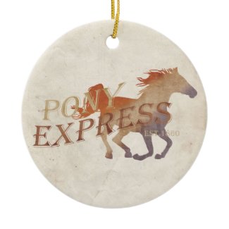 Pony Express Vintage ornament