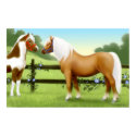 Pony Friends in the Pasture Poster posters