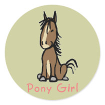 Pony Girl Stickers