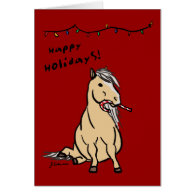 Pony Holiday Christmas Greeting Card