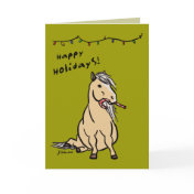 Pony Holiday Greeting Card