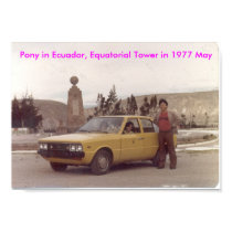 Pony-Hyundai, Ecuador, Equatorial Tower 1977 May posters