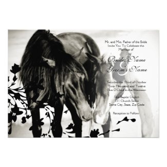 Pony Love Wedding Invitation