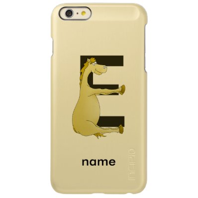 Pony Monogram Letter E Personalized Incipio Feather® Shine iPhone 6 Plus Case