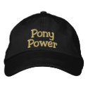 Pony Power embroidered hats by manesandtails Pony Power embroidered hats