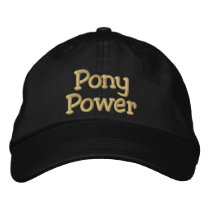Pony Power embroidered hats