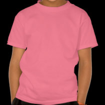 Ponytail skull decal pink t-shirts
