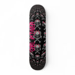 Ponytail skull tile skateboard