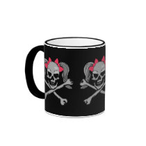 Ponytail skulls mugs