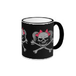 Ponytail skulls mug