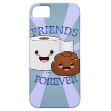 Poo and Toilet Paper BFFS iPhone 5 Cover