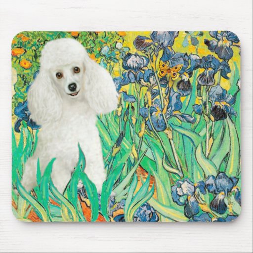 Poodle (14W) - Irises Mouse Pads