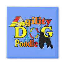 Poodle Agility Gifts magnets