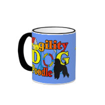 Poodle Agility Gifts mugs