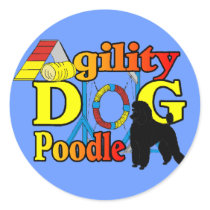 Poodle Agility Gifts Sticker