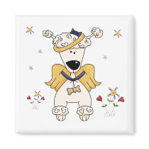 Poodle Angel Magnet by colleengainey Poodle Angel Magnet