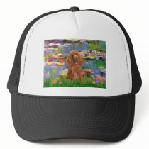 Poodle (Apricot 10) - Lilies 2 Mesh Hat