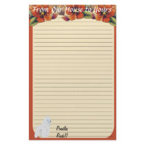 Poodle - Autumn Leaves Design Stationery Design