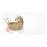 Poodle baby buggy photo cards