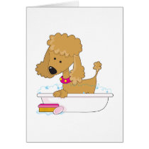 Poodle Bath Cards