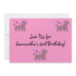 Poodle Birthday Party Invitation