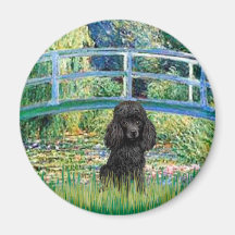 Poodle (black 1) - Bridge Fridge Magnets