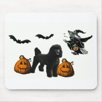 Poodle Black Halloween Mousepad