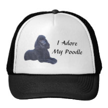 Poodle Black Hat I Adore