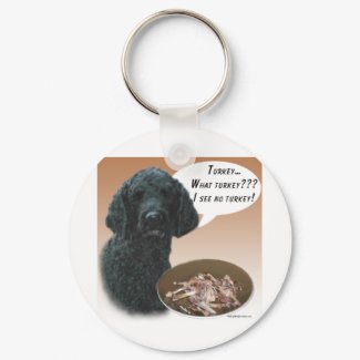 Poodle (black) Turkey keychain