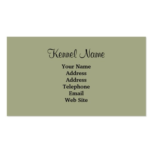 Poodle Breeder Business Card (back side)
