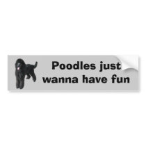 Poodle Bumper Sticker