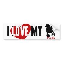 Poodle Bumper Stickers