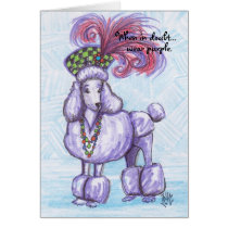 Poodle-Card/Blank
