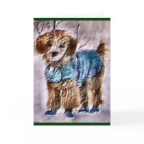 Poodle Christmas Gifts cards