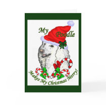 Poodle Christmas Gifts cards