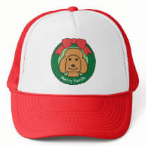Poodle Christmas Hats