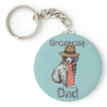 Poodle Dad Key Chain