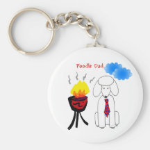 Poodle Dad Keychain