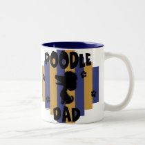 Poodle Dad Mug mugs