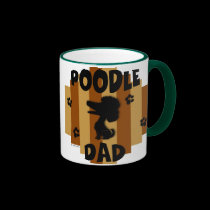 Poodle Dad Mug mugs